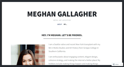 Desktop Screenshot of meghanmichellegallagher.com