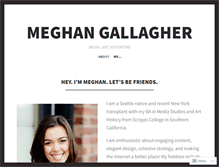 Tablet Screenshot of meghanmichellegallagher.com